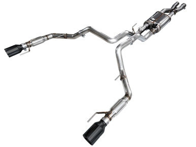 AWE Tuning Gen 3 Ford Raptor SwitchPath Exhaust - Diamond Black Tips - 3025-33356