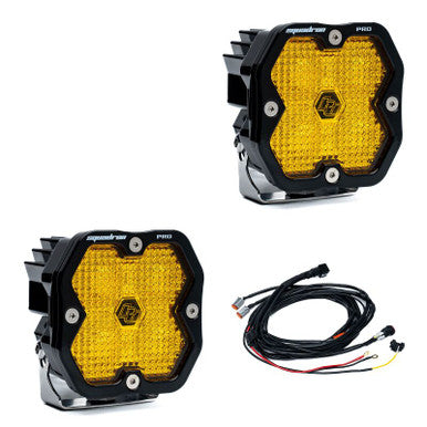 Baja Designs Squadron 2.0 Pro LED Work/Scene (Pair) - Baja Amber - 4978162
