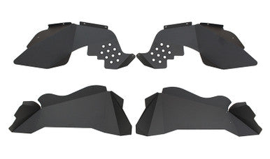 Fishbone Offroad 07-18 Jeep JK Wrangler Front/Rear Inner Fenders -Aluminum - Blk Pwdrcoat (Set Of 4) - FB33007