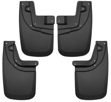 Husky Liners 05-15 Toyota Tacoma w/ OEM Fender Flares Front and Rear Mud Guards - Black - 56936