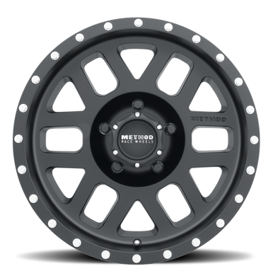 Method MR306 Mesh 17x8.5 0mm Offset 5x4.5 83mm CB Matte Black Wheel - MR30678512500