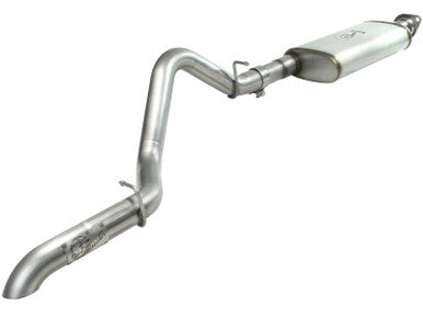 aFe MACH Force-Xp Hi-Tuck 2-1/2 IN 409 Stainless Steel Cat-Back Exhaust System For 2004-06 Jeep Wrangler - 49-46229