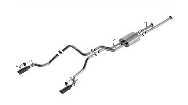 Borla 14-21 Toyota Tundra 4.6L/5.7L ATAK Cat Back Exhaust - 4in Black Chrome Tips - 141028BC