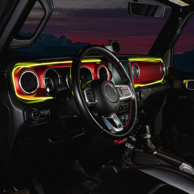 Oracle 18-23 Jeep Wrangler JL/Gladiator JT Dynamic ColorSHIFT LED Interior Dash Board Kit - 4236-332