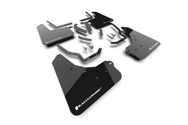 Rally Armor Black UR Mud Flap w/ White Logo for 2025 Toyota 4Runner Off-Road & Trailhunter - MF148-UR-BLK-WH