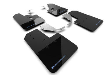 Rally Armor Black Mud Flap w/ Area Blue Logo for 2021-25 Ford Bronco RR-ST - MF85-RR-ST-ABL