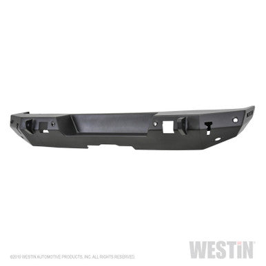 Westin 18-19 Jeep Wrangler JL WJ2 Rear Bumper w/ Sensors (Excl. Wrangler JK) - Textured Black - 59-82045