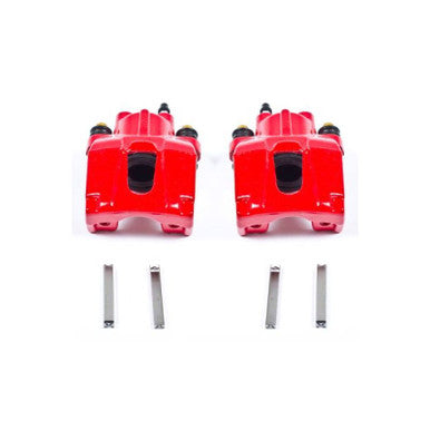Power Stop 06-10 Jeep Commander Rear Red Calipers w/o Brackets - Pair - S4998