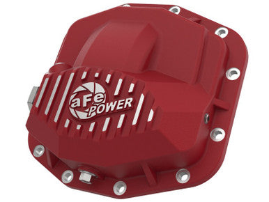 aFe POWER Pro Series Front Differential Cover For 2018-23 Jeep Wrangler - Red - 46-71030R