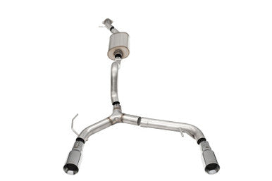 Corsa 2021+ Ford Bronco 2.3L 2-Door 2.75in Cat-Back Dual Rear Exhaust w/4in Straight-Cut Polish Tips - 21204
