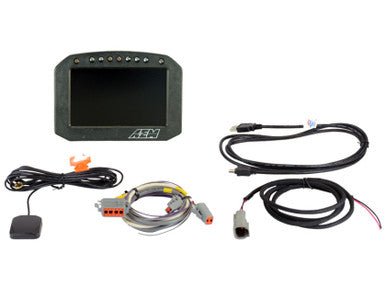AEM CD-5G Carbon Flush Digital Dash Display w/ Internal 20Hz GPS & Antenna - 30-5602F