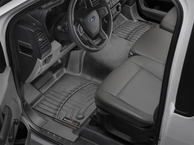 WeatherTech 2019+ Ford Ranger w/Vinyl Floors Front FloorLiner - Black - 4415181V
