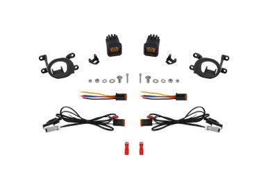 Diode Dynamics 23-24 Toyota GR Corolla SSC1 LED Fog Light Kit - Yellow SAE Fog - DD8290