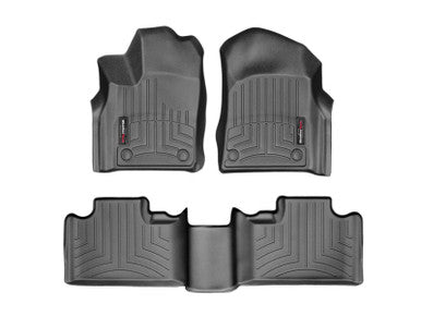 WeatherTech 16-21 Jeep Grand Cherokee Front & Rear FloorLiner - Black - 449301-443242