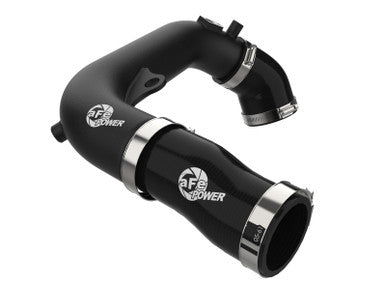 aFe BladeRunner 2-1/2 IN Aluminum Hot Charge Pipe For 2024+ Jeep Wrangler JL - Black - 46-20778-B