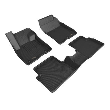 3D MAXpider Kagu Complete Floor Mat Set For 2022+ Ford Maverick Gasoline - Black - L1FR14501509