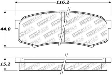 StopTech Street Brake Pads - Rear - 308.06060