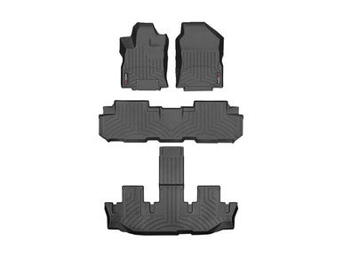 WeatherTech 2019+ Subaru Ascent 1st, 2nd, & 3rd Row FloorLiner - Black- 441475-1-2-3