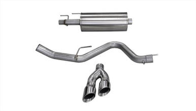 Corsa 15-20 Ford F-150 3.5L Eco (Super Crew Cab) Polished Sport Single Side Dual 4in Tips CB Exh - 14836