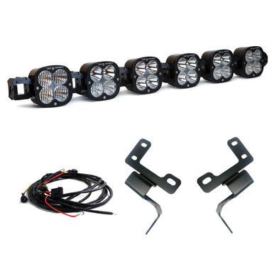 Baja Designs 6 XL Linkable Light Bar Kit For 2021-24 Ford Bronco with Plastic Bumper Mount - 447768