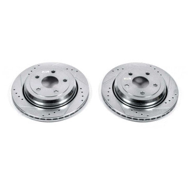 Power Stop 11-19 Dodge Durango Rear Evolution Drilled & Slotted Rotors - Pair - AR83077XPR