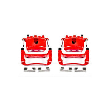 Power Stop 06-10 Jeep Commander Front Red Calipers w/Brackets - Pair - S4990