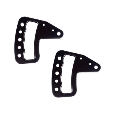 Rugged Ridge Aluminum Grab Handles Front Pair Black 07-18 Jeep Wrangler JK/JKU - 13505.51