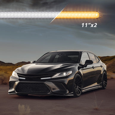 XK Glow 11In Switchback Grill Lights with Start-up Animation & Sequential Turn Signals - XK041029-11
