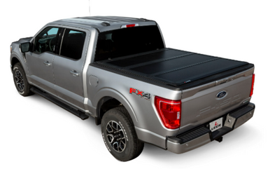 LEER 2016+ Toyota Tacoma Double Cab HF350M 5Ft 2In Tonneau Cover - Folding Compact Short Bed - 631286