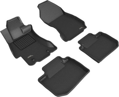 3D MAXpider Kagu Complete Floor Mat Set for 2013-2017 Subaru Crosstrek - Black - L1SB00801509