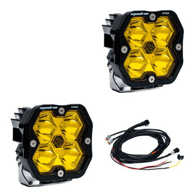 Baja Designs Squadron 2.0 Pro LED Spot (Pair) - Baja Amber - 4978112