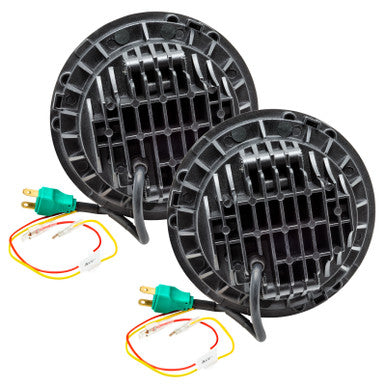 Oracle 7in High Powered LED Headlights - NO HALO - Black Bezel - 5769-504