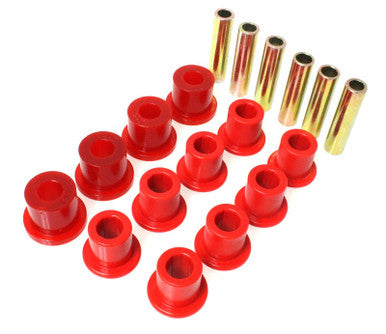 Energy Suspension Spring & Shackle Bushing - Red - 2.2107R