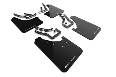 Rally Armor Black UR Mud Flap w/ White Logo for 2024-25 Toyota Tacoma - MF114-UR-BLK-WH