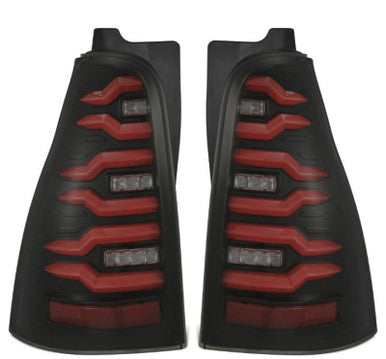 AlphaRex 03-09 Toyota 4Runner LUXX-Series LED Tail Lights- Black/Red - 690080