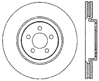 StopTech Slotted & Drilled Sport Brake Rotor - 127.39038R