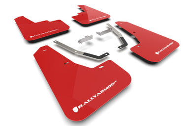Rally Armor Red UR Mud Flap w/ White Logo for 2024-25 Subaru Crosstrek - MF106-UR-RD-WH