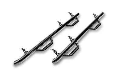 N-Fab Nerf Step 01-04 Toyota Tacoma Double Cab 5ft Bed - Gloss Black - W2W - 3in - T0277CC