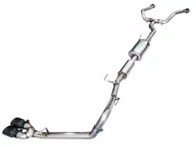 AWE 0FG Exhaust for 3rd Gen Toyota Tundra - Dual Diamond Black Tips - 3015-33063