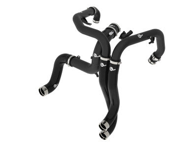 aFe BladeRunner Aluminum Hot and Cold Charge Pipe Kit Black For 2022+ Ford Bronco Raptor, 24+ Ranger Raptor - 46-20754-B
