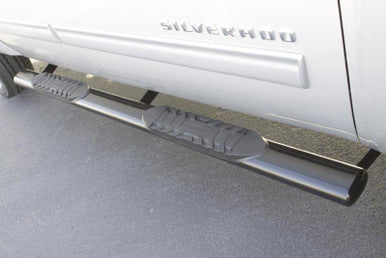 Lund 15-18 Ford F-150 SuperCrew 5in. Oval Straight SS Nerf Bars - Polished - 23990004