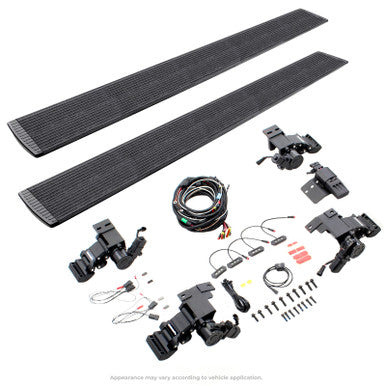 RealTruck 21-24 Ford Bronco 4dr VoltStep Electric Running Board Kit (No Drill) - Bedliner Coating - 20412974T