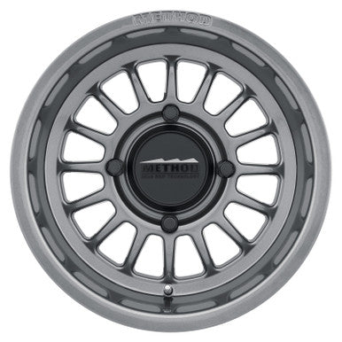 Method MR411 Bead Grip 15x10 / 6+4/25mm Offset / 4x136 / 106.25mm CB Gloss Titanium Wheel - MR41151047864