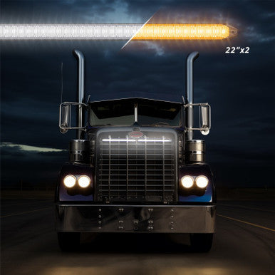 XK Glow 22In Switchback Grill Lights with Start-up Animation & Sequential Turn Signals - XK041029-22