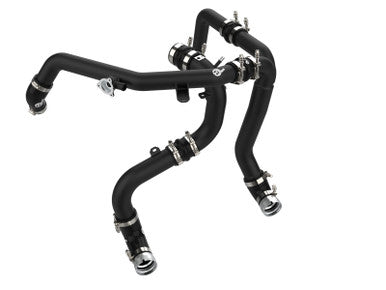 aFe 21-23 Ford Bronco V6-2.7Ltt BladeRunner Alum Hot & Cold Charge Pipe Kit - Black - 46-20584-B