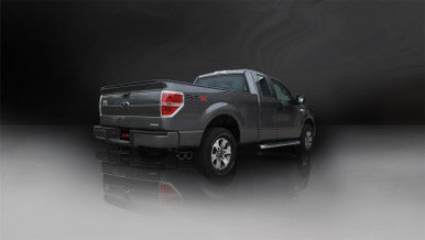 Corsa 2011-2014 Ford F-150 5.0L V8 Black Sport Cat-Back Exhaust - 14393BLK