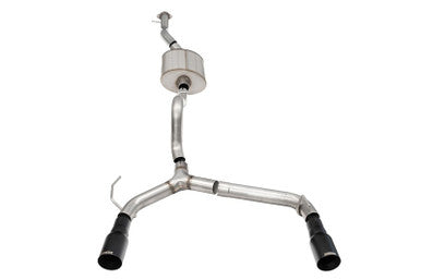 Corsa 2021+ Ford Bronco 2.7L 4-Door 2.75in Cat-Back Dual Rear Exhaust w/ 4in Straight-Cut Black Tips - 21210BPC