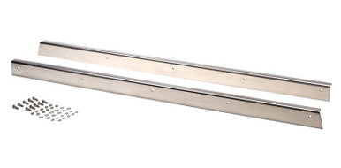 Kentrol 55-83 Jeep CJ5 Rocker Guards Pair - Polished Silver - 30413