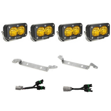 Baja Designs 2025+ Toyota 4Runner TRD Pro/Trailhunter S2 Sport OEM Fog Light Kit - Amber - 448285