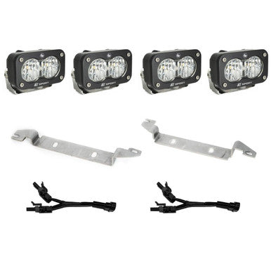 Baja Design S2 Sport Dual Fog Pocket Light Kit For 2024+ Toyota Tacoma - Clear - 448238